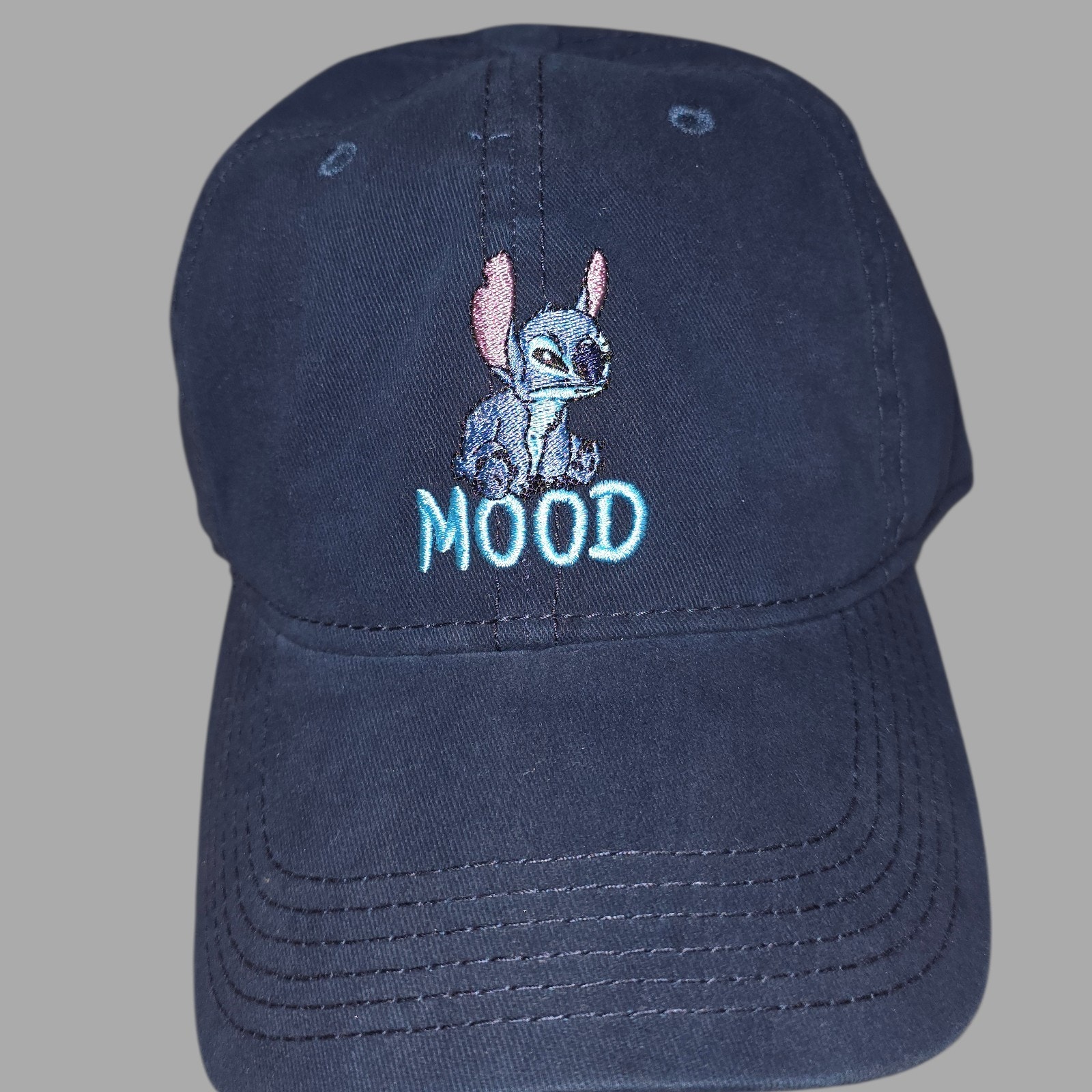 Disney Stitch Mood Navy Blue Adjustable Baseball Cap Authentic Lilo  Stitch